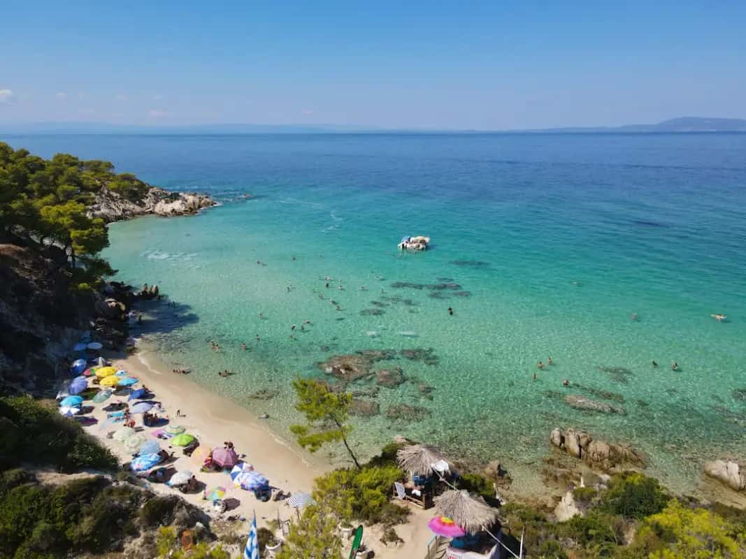 Παραλία Σάνη, Sani, Halkidiki — Αμμουδιά, Οργανωμένη, Beach bar
